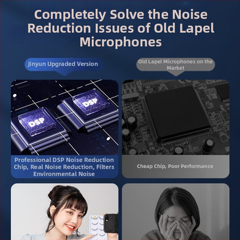 M18 Lavalier mikrofons ar Bluetooth 5.0, Iekšējā baterija 500–800 mAh, Darba laiks 8–12 stundas, Frekvenču diapazons 100 Hz–20 kHz