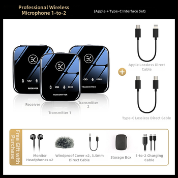 M18 Lavalier mikrofons ar Bluetooth 5.0, Iekšējā baterija 500–800 mAh, Darba laiks 8–12 stundas, Frekvenču diapazons 100 Hz–20 kHz