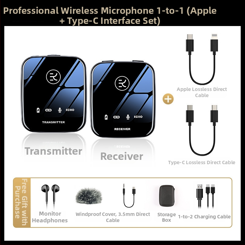 M18 Lavalier mikrofons ar Bluetooth 5.0, Iekšējā baterija 500–800 mAh, Darba laiks 8–12 stundas, Frekvenču diapazons 100 Hz–20 kHz