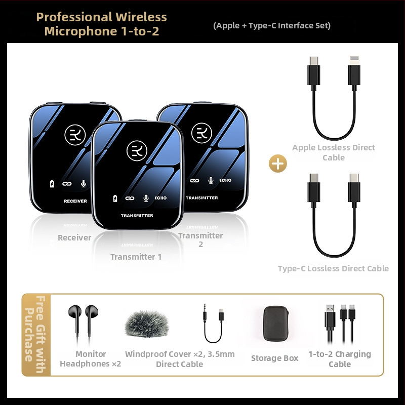 M18 Lavalier mikrofons ar Bluetooth 5.0, Iekšējā baterija 500–800 mAh, Darba laiks 8–12 stundas, Frekvenču diapazons 100 Hz–20 kHz