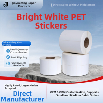 PVC lipni etiketė logotipo ir brūkšninių kodų spausdinimui; stiprus klijus; temperatūros atsparumas 0–80°C; storis 0,5 mm; tinka įvairiems elektroniniams gaminiams