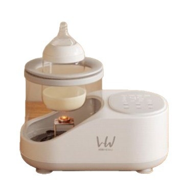 Két az egyben: intelligens baba tejkészítő és melegítő, csendes üzem, állandó hőmérséklet, érintéses vezérlés, 220V AC, PC anyag