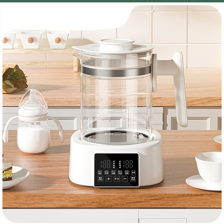 Регулатор за мляко, интелигентен нагревател за бебешко мляко с контрол на температурата, модел HJ-A06, стъклена конструкция, 600W, Hangjia