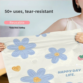 Vakuuma kompresijas soma drēbēm un plediem ar elektrisko sūknu, PA+PE materiāls, modelis: pakarinātais uzglabāšanas maisiņš, Shell Stone