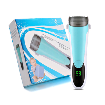 Baba csendes hajvágó szívóval — USB töltés, brushless motor, kerámia rozsdamentes acél penge, zaj <36 dB, beépített 500–800 mAh, üzemidő 1–3 óra
