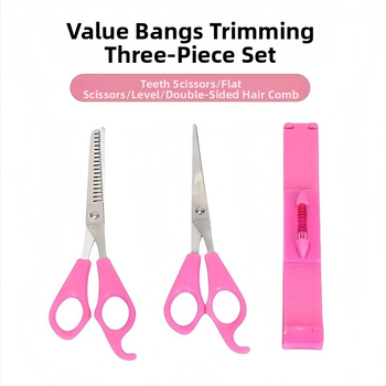 Saint-wang dječje škare za šišanje pramenova – plosne i razrjeđujuće, 20 zubi, razrjeđivanje 100, težina 70 g