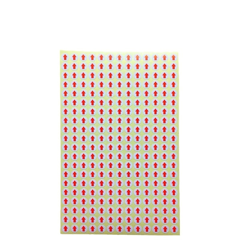 Κύκλος αυτοκόλλητος δείκτης με βέλος, αυτοκόλλητο από χαλκού πλάκα, κόλλα θερμής τήξης, αντοχή έως 80°C, ισχυρή εφελκυστικότητα