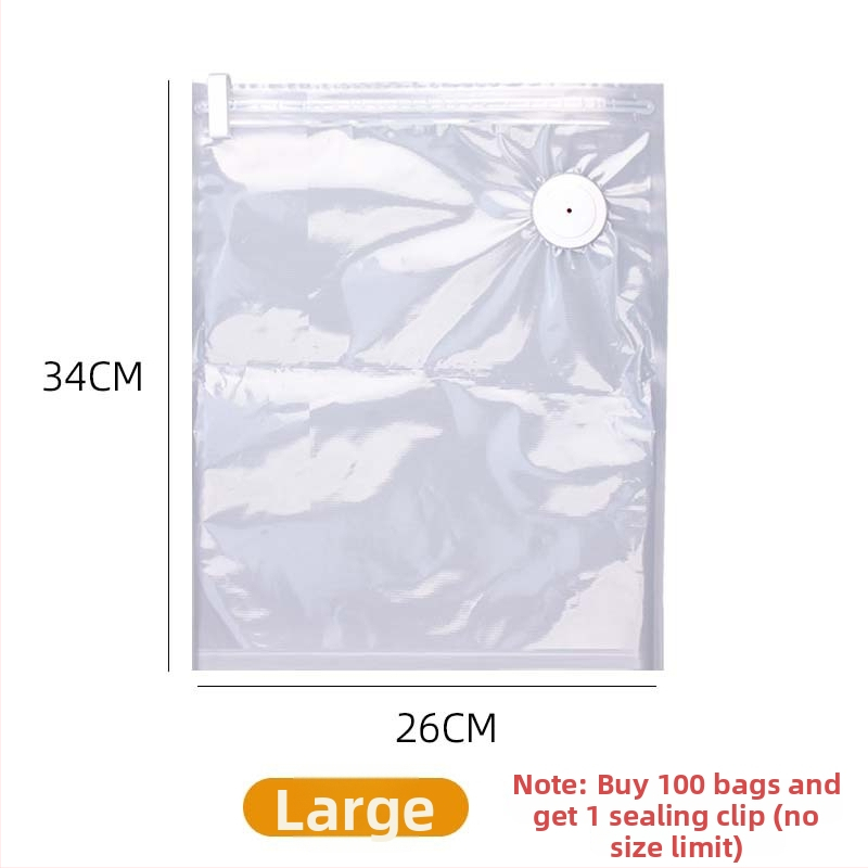 Vakuuma uzglabāšanas maisiņš pārtikai — PA+PE biezināts materiāls, sūkšanās tips, bez sūkņa, mājas uzglabāšanas vakuuma maisiņš (2025)