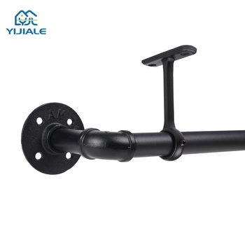 Šipka za zavjese – Proširiva, Industrijski/Nordijski stil, Ugljični čelik, Prilagodljiva, Licencirana privatna etiketa, Marka: Ijiale