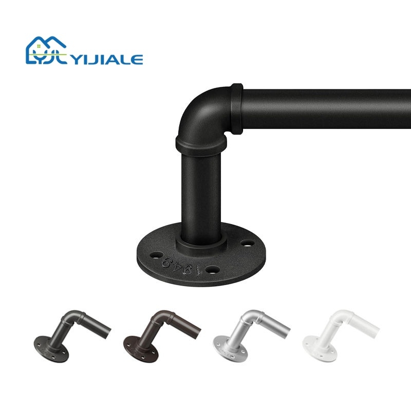 Šipka za zavjese – Proširiva, Industrijski/Nordijski stil, Ugljični čelik, Prilagodljiva, Licencirana privatna etiketa, Marka: Ijiale