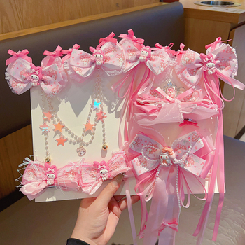 Fija za kosu s motivom Melody, vrpca od vrpce, klipsa, Sanrio licencirano, za djecu 3–10 godina