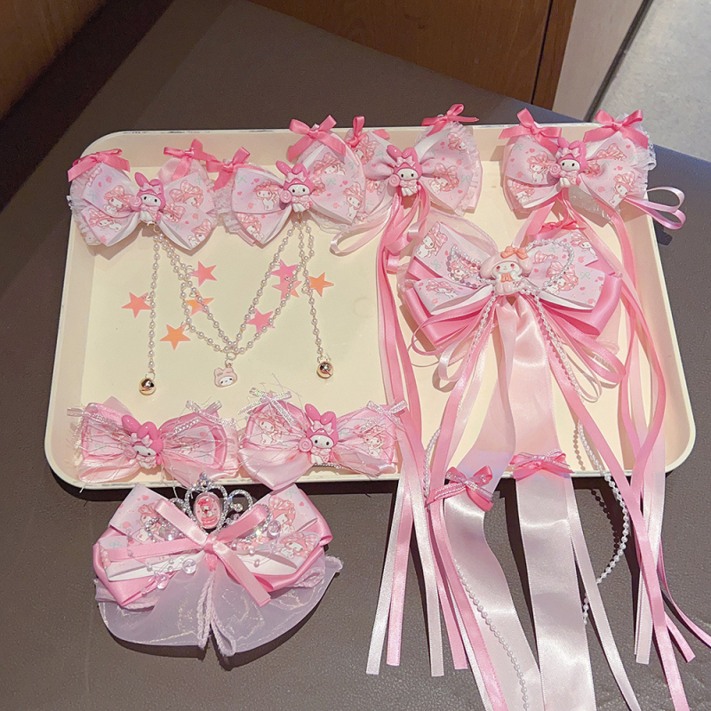 Fija za kosu s motivom Melody, vrpca od vrpce, klipsa, Sanrio licencirano, za djecu 3–10 godina