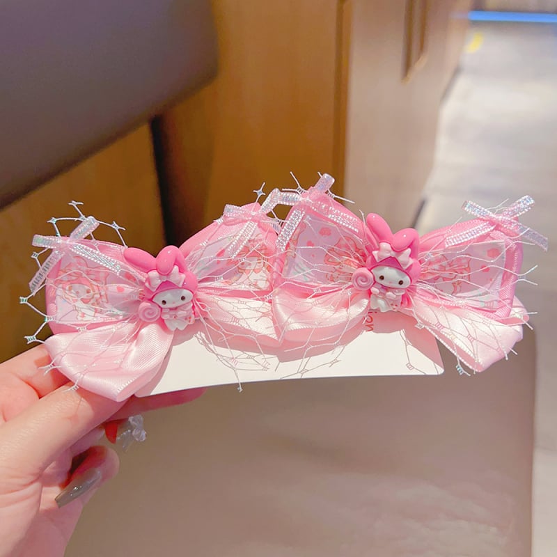 Fija za kosu s motivom Melody, vrpca od vrpce, klipsa, Sanrio licencirano, za djecu 3–10 godina