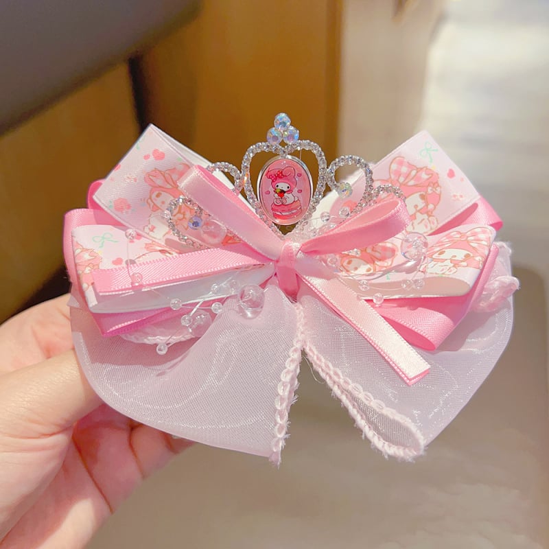 Fija za kosu s motivom Melody, vrpca od vrpce, klipsa, Sanrio licencirano, za djecu 3–10 godina