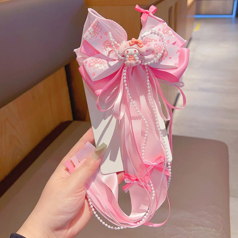 Fija za kosu s motivom Melody, vrpca od vrpce, klipsa, Sanrio licencirano, za djecu 3–10 godina