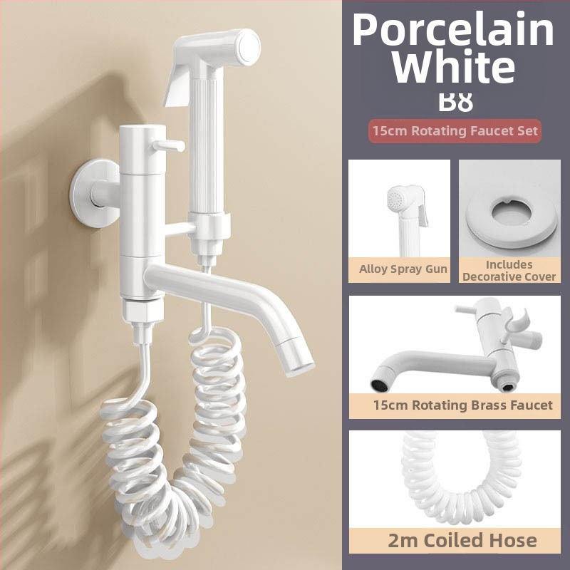 Mopa pool krāns no vara, duplex konstrukcija, atvērums ar atslēgu, cepjamā pārklājuma virsma, mūsdienīgs stils