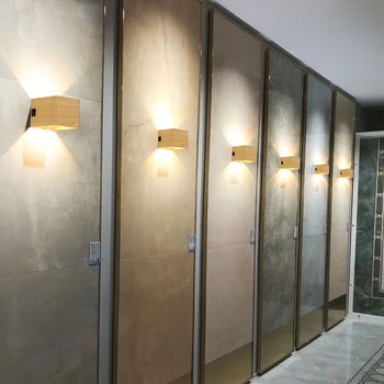 Стенна лампа със сензор за движение – LED светлина, PVC абажур, акрилно тяло, напрежение ≤36V