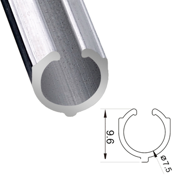 Безшевни аксесоари за римски завеси от алуминиева сплав, вертикален прът и кил, модел H10-007, марка Jinhua Lian, модерен стил, подходящи за всички типове римски завеси