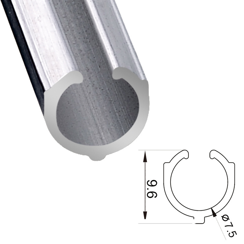 Безшевни аксесоари за римски завеси от алуминиева сплав, вертикален прът и кил, модел H10-007, марка Jinhua Lian, модерен стил, подходящи за всички типове римски завеси