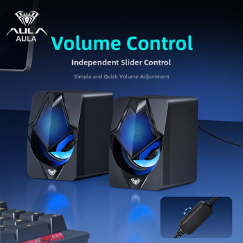 Wolf Spider N-525 kompiuterio garsiakalbis su USB maitinimu, 2 kanalų, 3,5 mm įvestis, 5W, 200Hz-16kHz