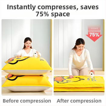 Vakuuma kompresijas soma segām un drēbēm ar pumpu — Modelis 1313, PA+PE materiāls