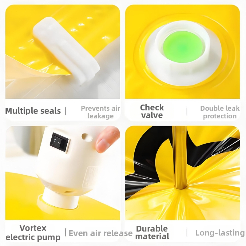 Vakuumkompressioonikott tekid ja riietele pumpaga — mudel 1313, PA+PE materjal