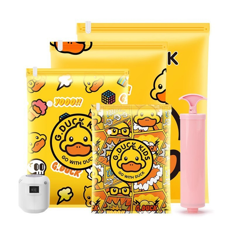 Vakuuma kompresijas soma segām un drēbēm ar pumpu — Modelis 1313, PA+PE materiāls