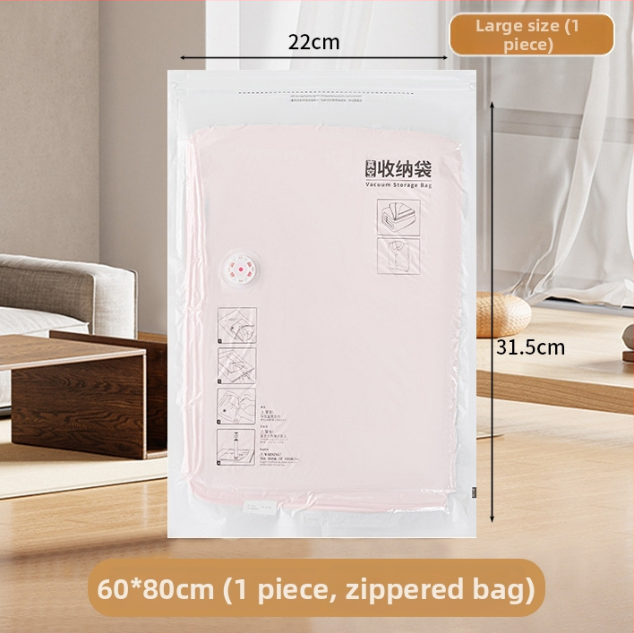 Mājās lietojama vakuuma kompresijas soma drēbēm ar sūknīti, PET+PE materiāls, kompresijas soma modelis