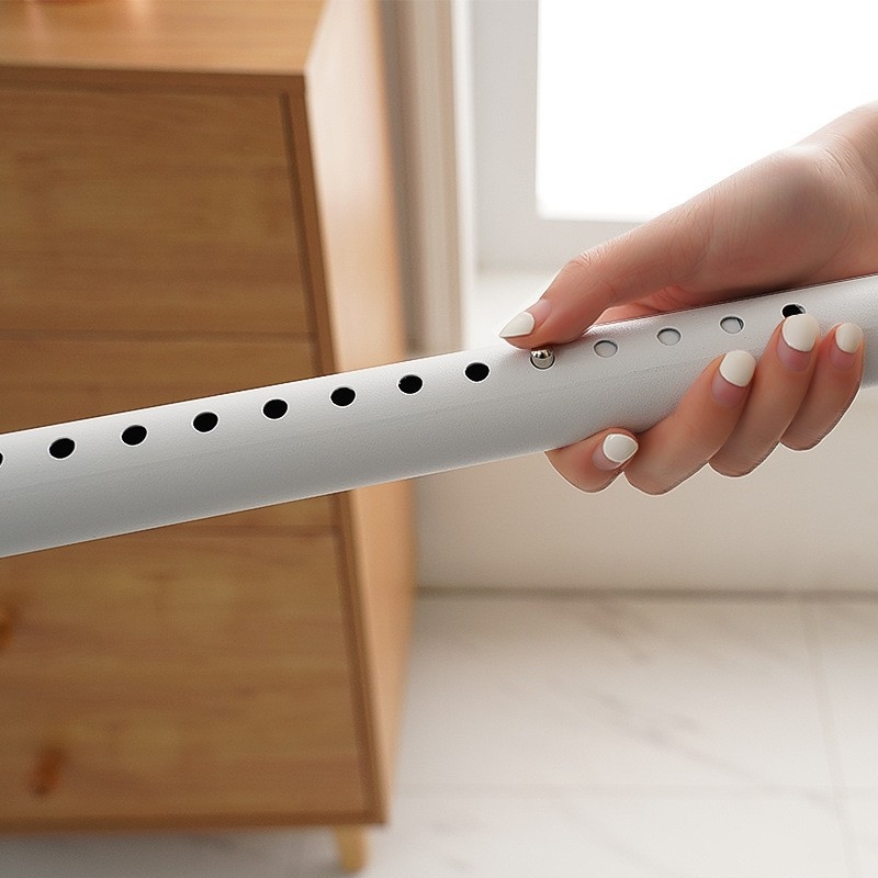 Šipka za zavjese bez bušenja s teleskopskim držačem za kutni prozor, debeli obojeni nosač, nehrđajući čelik, moderni minimalistički stil