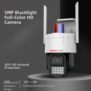 Sferinė lauko stebėjimo kamera, 360° naktinis matymas, minimalus apšvietimas 0.001 lux, SNR >60 dB, darbinė temperatūra -30…60°C