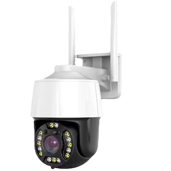 Tinklo bevielė kamera, PTZ 355°, minimalus apšvietimas 0.00001 lx, elektroninis uždarymas 1/100000, darbinė temperatūra -20°C iki 60°C, maitinimo įtampa 12V