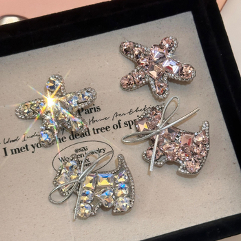 Juukseklips – käsitöö, rhinestones, bangs jaoks, feeriline stiil, Maca Baka