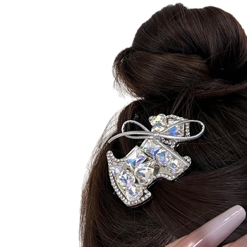 Juukseklips – käsitöö, rhinestones, bangs jaoks, feeriline stiil, Maca Baka