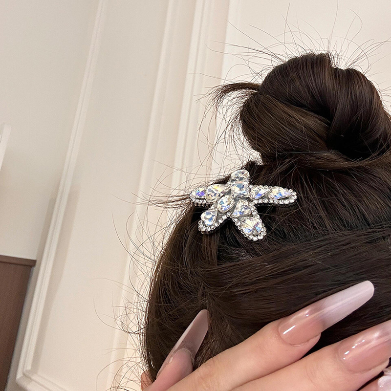 Juukseklips – käsitöö, rhinestones, bangs jaoks, feeriline stiil, Maca Baka