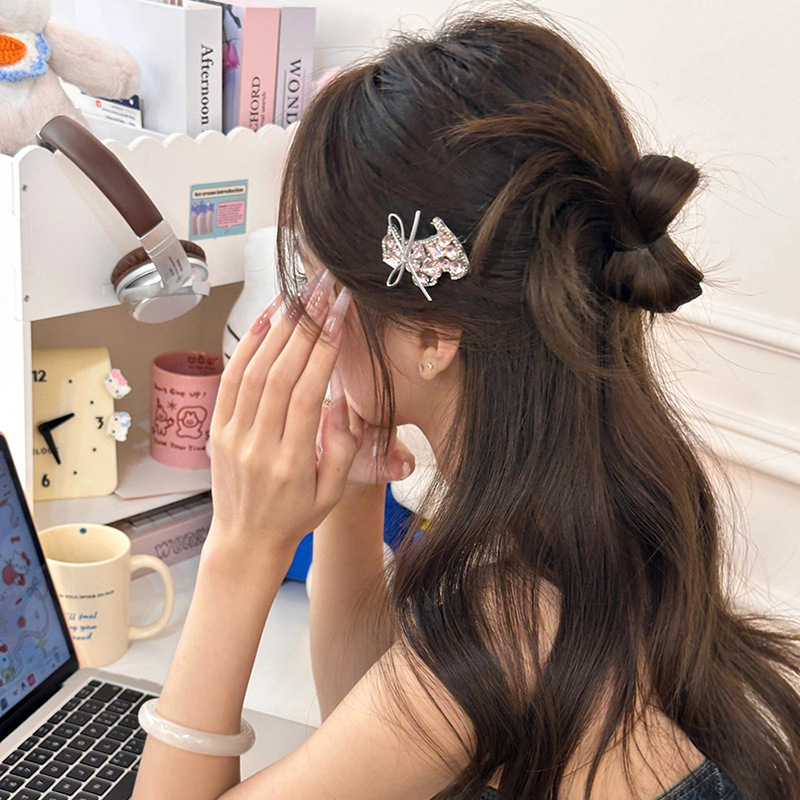 Juukseklips – käsitöö, rhinestones, bangs jaoks, feeriline stiil, Maca Baka