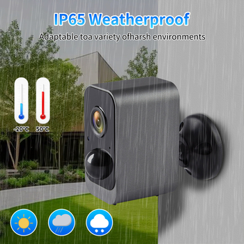 Belaidė baterijomis maitinama stebėjimo kamera, HD 1440p naktinis matymas, vidaus ir lauko naudojimui, IR nuotolis 8–15 m