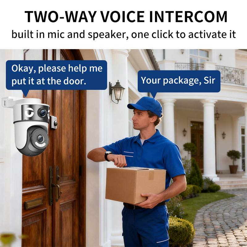 Sferinė kamera, 360° panorama - minimalus apšvietimas 0,005 lx - SNR > 38 dB - viduje / lauke naudojimui - maitinimas 5V