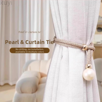 Kuyi pärlidega kardinapaelad, kangas, kaasaegne minimalistlik stiil, paar