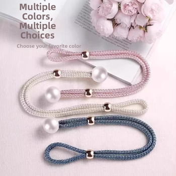 Kuyi pärlidega kardinapaelad, kangas, kaasaegne minimalistlik stiil, paar