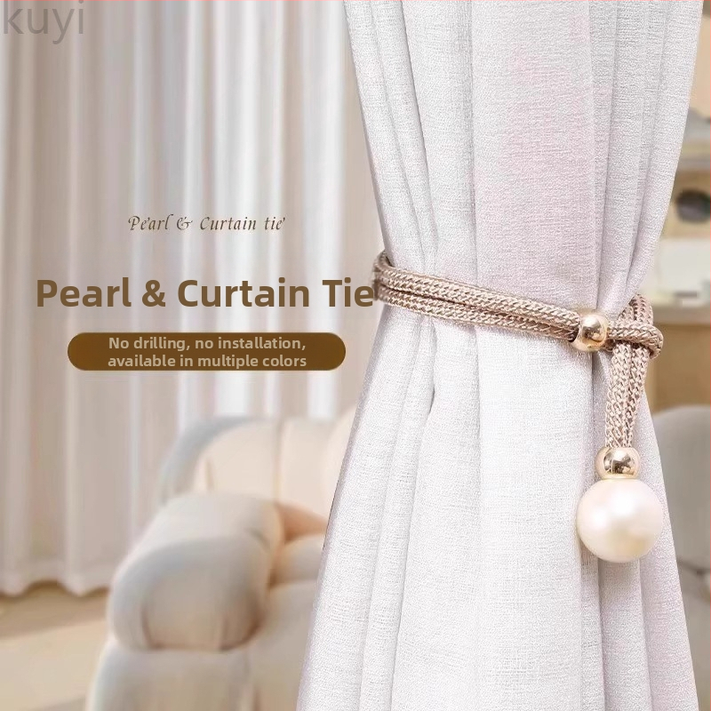 Kuyi pērļu aizkaru auklas, audums, mūsdienīgs minimālisms, pāris