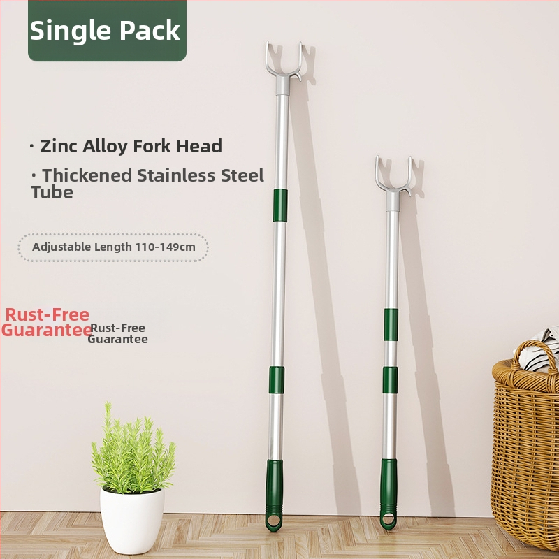 Išskleidžiamas drabužių džiovyklo strypas iš cinko lydinio balkonui