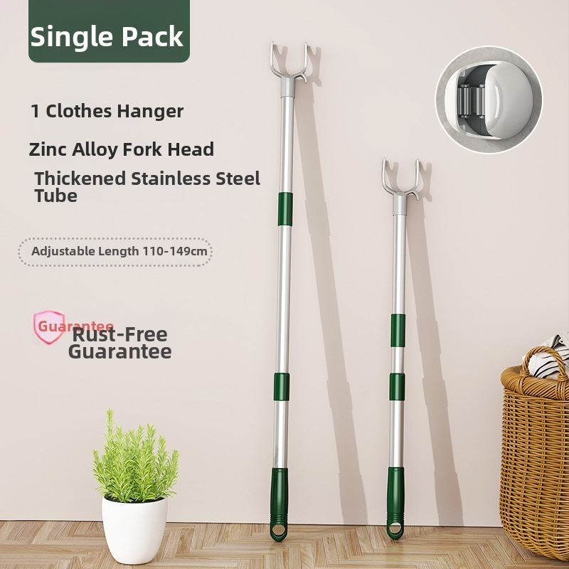 Išskleidžiamas drabužių džiovyklo strypas iš cinko lydinio balkonui