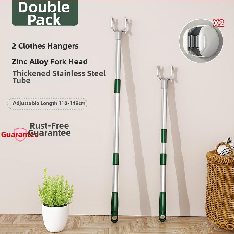 Išskleidžiamas drabužių džiovyklo strypas iš cinko lydinio balkonui