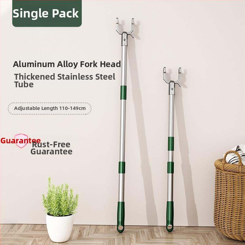 Išskleidžiamas drabužių džiovyklo strypas iš cinko lydinio balkonui