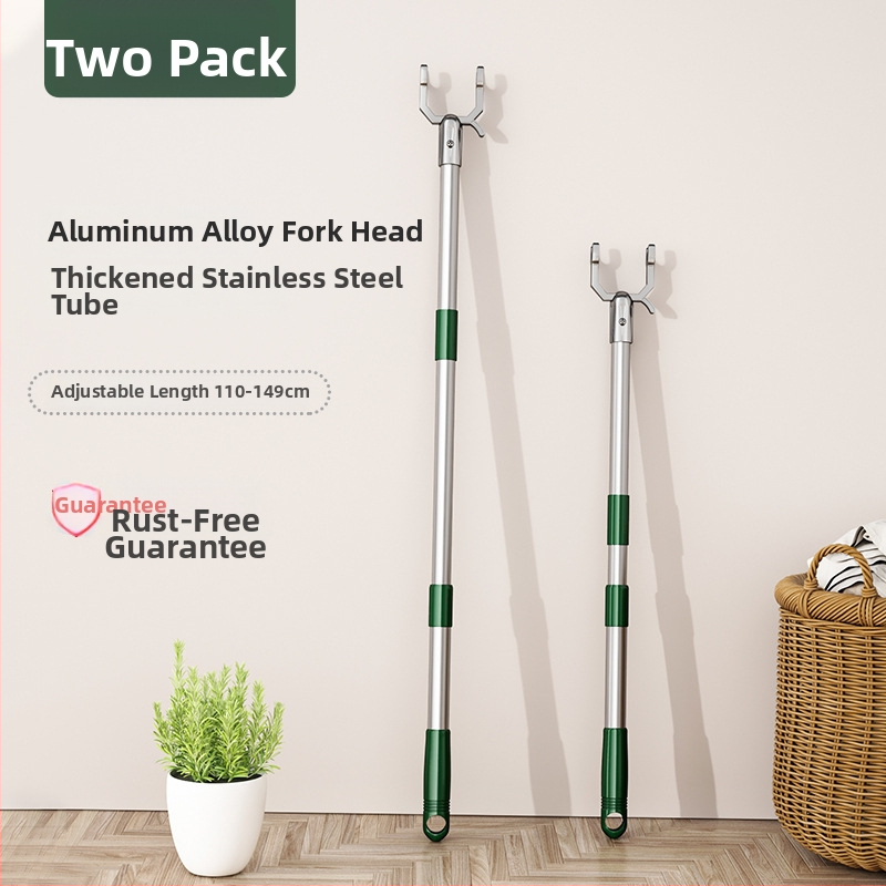 Išskleidžiamas drabužių džiovyklo strypas iš cinko lydinio balkonui