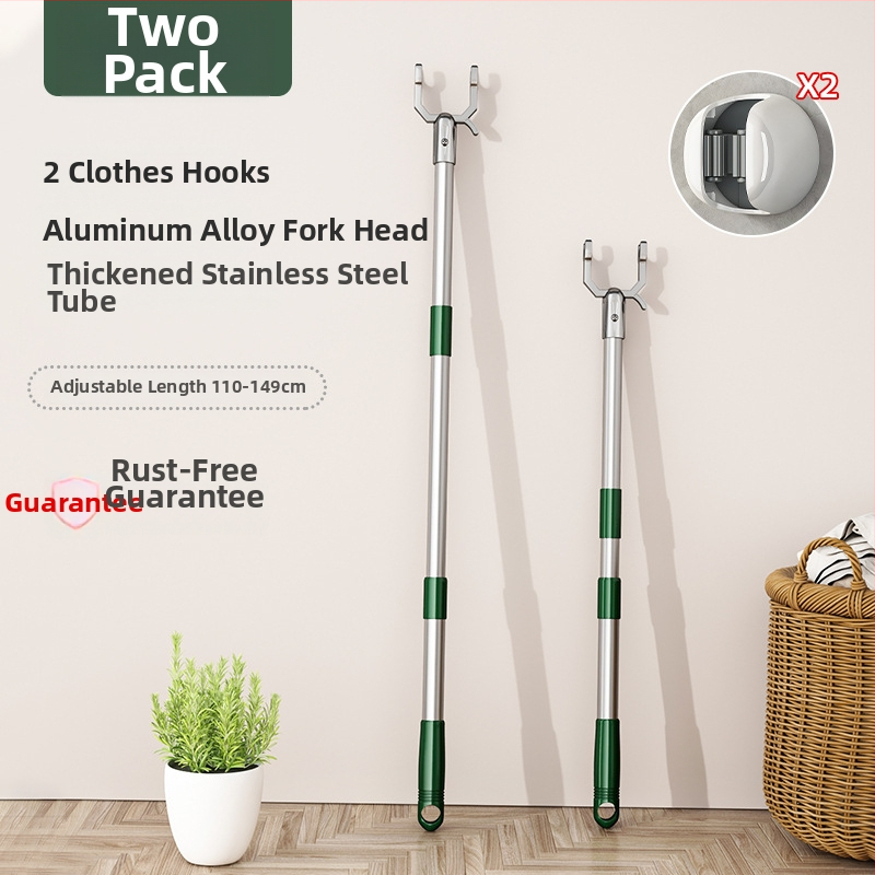 Išskleidžiamas drabužių džiovyklo strypas iš cinko lydinio balkonui