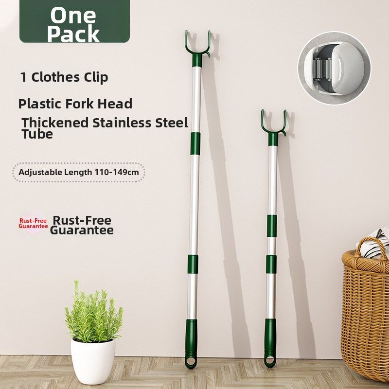 Išskleidžiamas drabužių džiovyklo strypas iš cinko lydinio balkonui