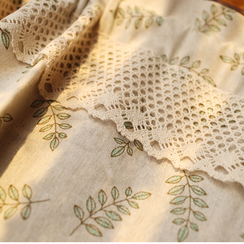 Medvilnės-lino užuolaida su strypo kišeliu, Skandinavijos lapų atspaudas, tinkama svetainei, miegamajam ir virtuvei, 40-70% šešėliavimas