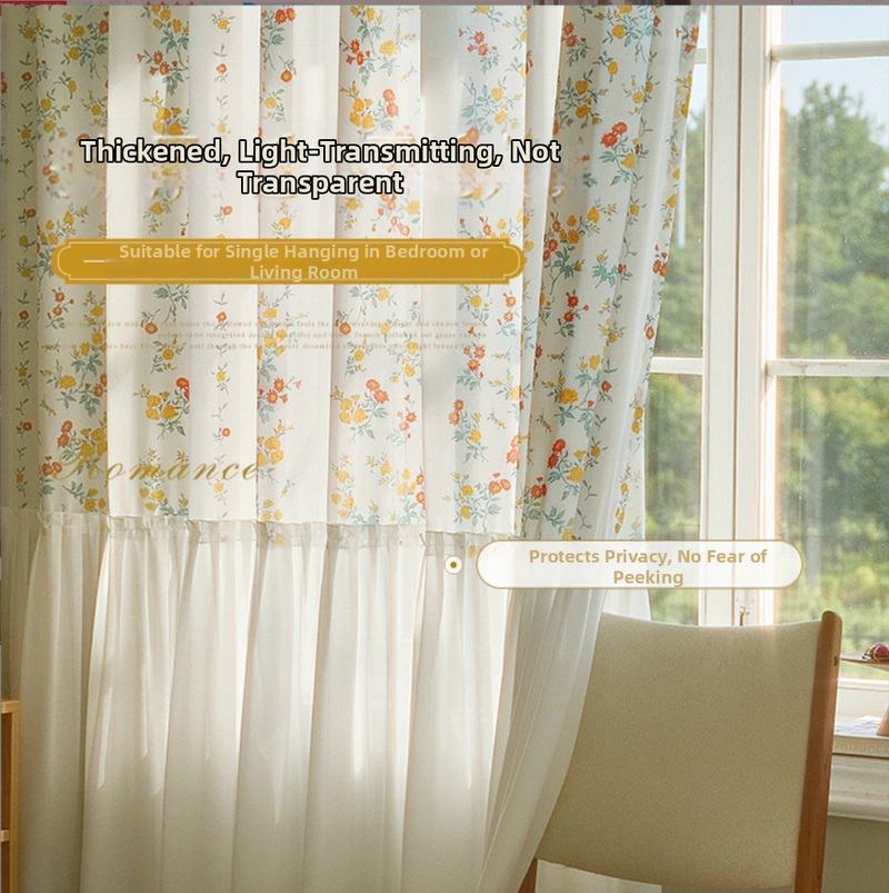 Dengtuo poliesterinė permatoma užuolaida — skaidri, lengvas prabangos stilius, tinkama svetainei, miegamajam ir balkonui