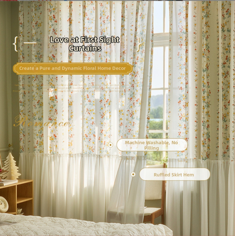 Dengtuo poliesterinė permatoma užuolaida — skaidri, lengvas prabangos stilius, tinkama svetainei, miegamajam ir balkonui